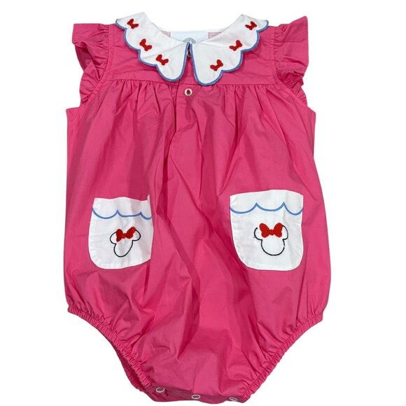 The Proper Peony Baby Magic Ears Pink Bubble Romper Minnie Mouse NWT 3 Months - Picture 2 of 4